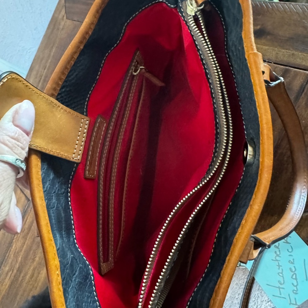 Dooney & Bourke Python Black And Brown Tote - image 6